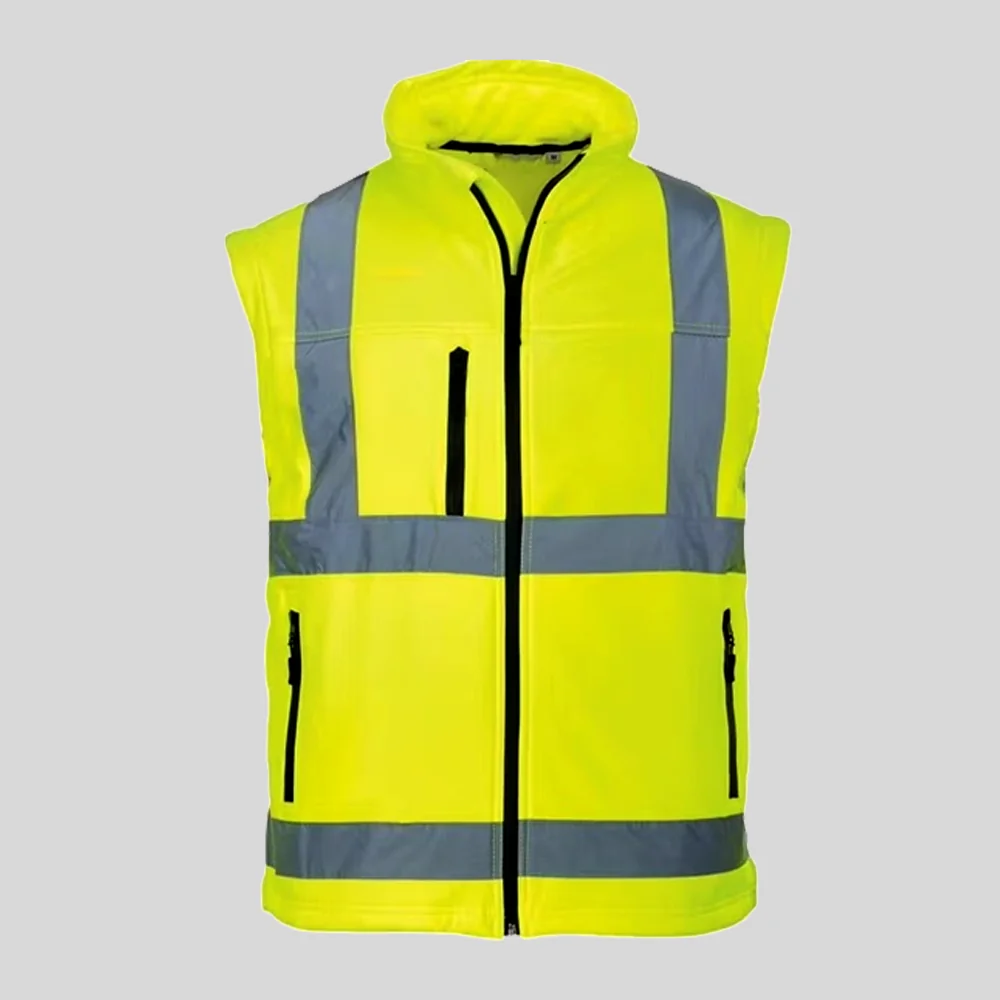Long sleeve light road work safety life reflective bomber jacket - Image 4