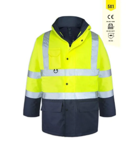 5-in-1 High-Visibility Jacket – Ultimate Versatility & Protection