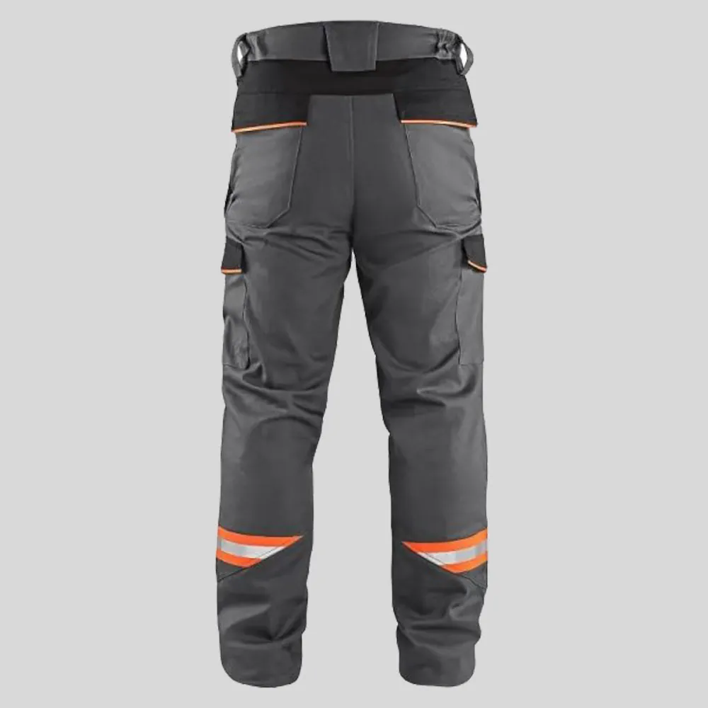 Q&Q WorkTech-Multi Protective Trousers – Grey/Black - Image 3