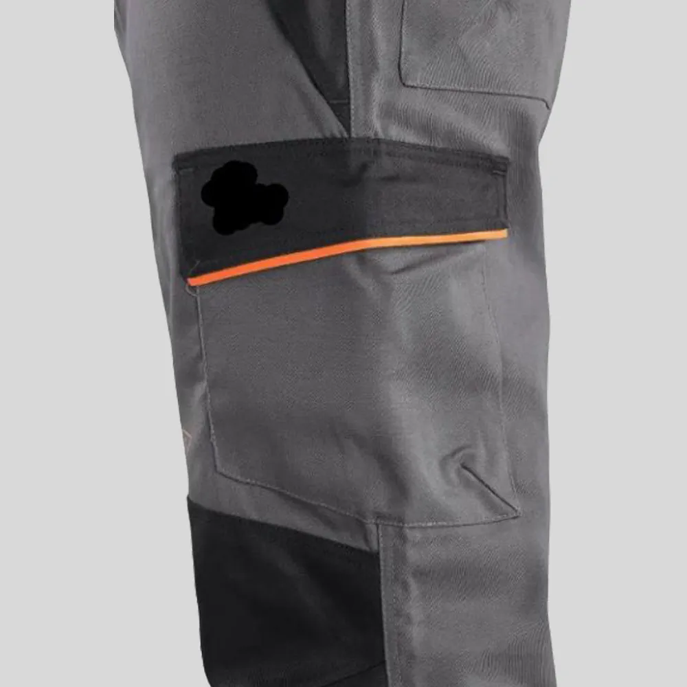 Q&Q WorkTech-Multi Protective Trousers – Grey/Black - Image 5