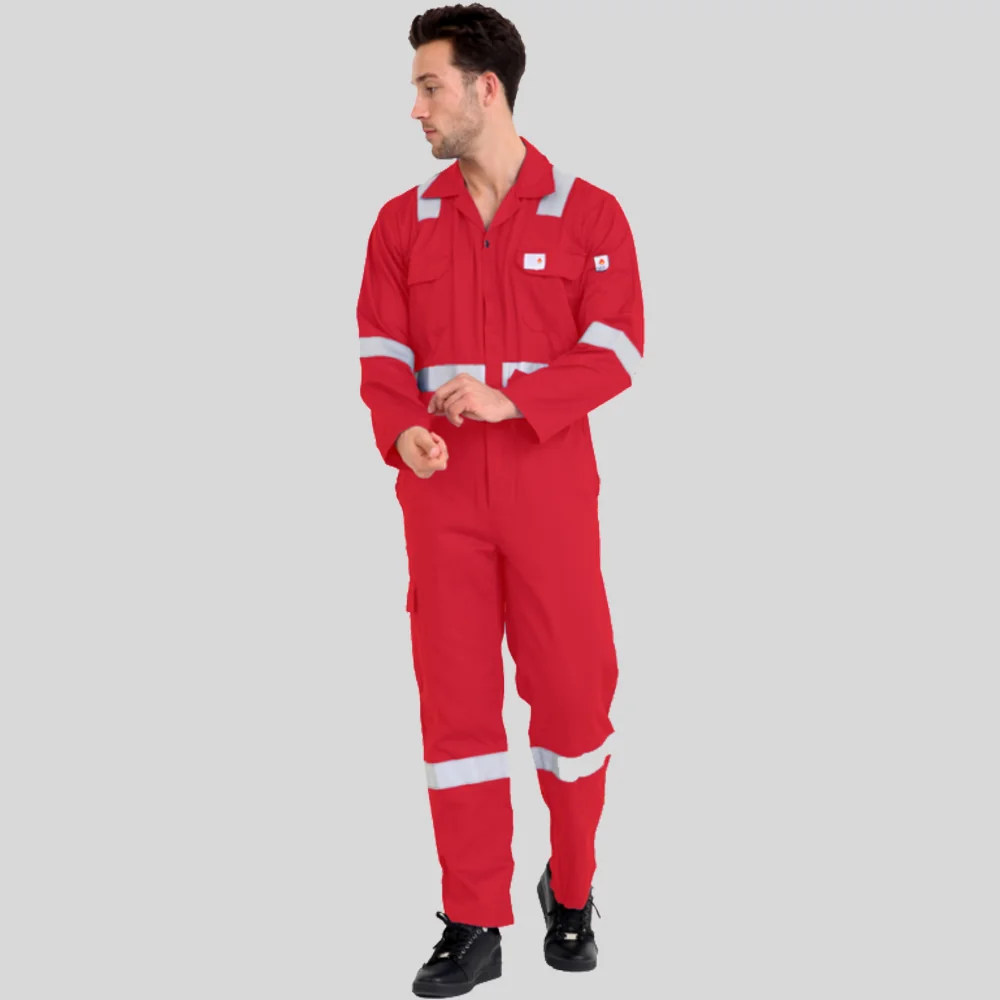 F1023 Fire Retardant Cotton Coverall – NFPA & CAT 2 Certified