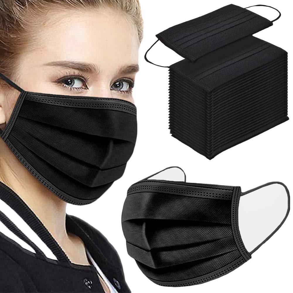 Disposable Face Mask – Black - Image 3